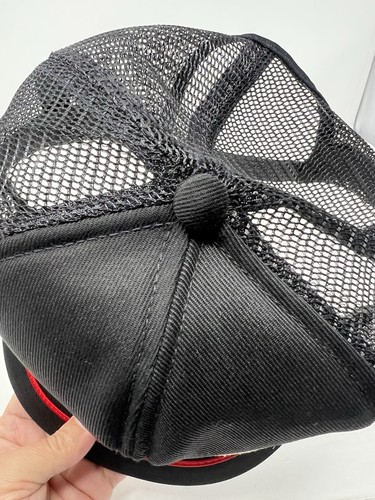 De colección Bridgestone Trucker Snap Back Gorra Negra SWINGSTER EE. UU. Años 80 Parche Neumáticos - Imagen 18 de 21