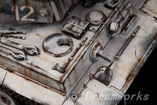 Award Winner Built Tamiya 1/35 Eastern Front Snow Tiger s.Pz.Abt506+PE+Figure - Picture 10 of 23