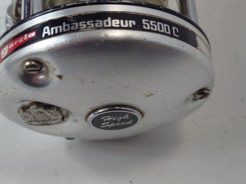 Carrete Abu Garcia Ambassadeur 5500 C nivel de fundición WInd redondo derecho PROBADO - Imagen 2 de 11