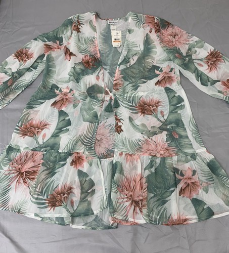 Tommy Bahama luftige botanische offene FT Tunika Damen Gr. S - Bild 1 von 11