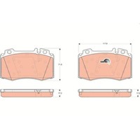 Bremsbelagsatz Scheibenbremse Trw GDB1454 Cotec FüR Mercedes Benz Mercedes Benz