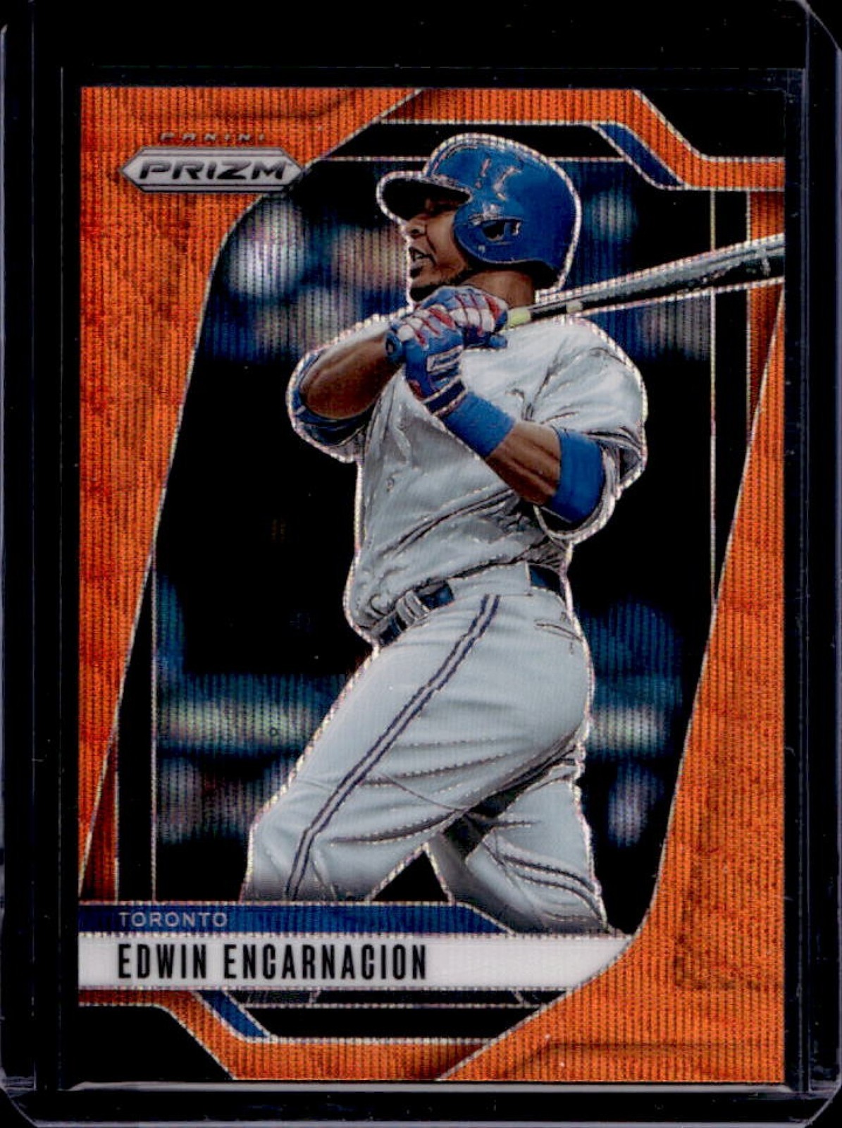 2025 Prizm Edwin Encarnacion Prizm Orange Wave #5/49 Blue Jays