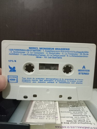 Vintage Audio Cassette - Georges Brassens – Merci, Monsieur Brassens - 1990s - Picture 7 of 9