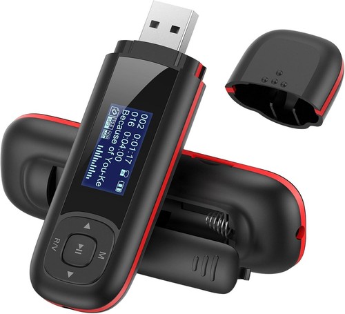 AGPTEK U3 USB Stick Mp3 Player, 8GB Music Player Supports 8GB, Black