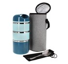 7Penn Stackable Insulated Lunch Containers - 3 Tier Hot Lunch Box for Adults