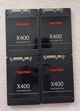 LOT (4) 128GB SSD SanDisk X400 Sata Solid State Drive 2.5" Laptop 99% health
