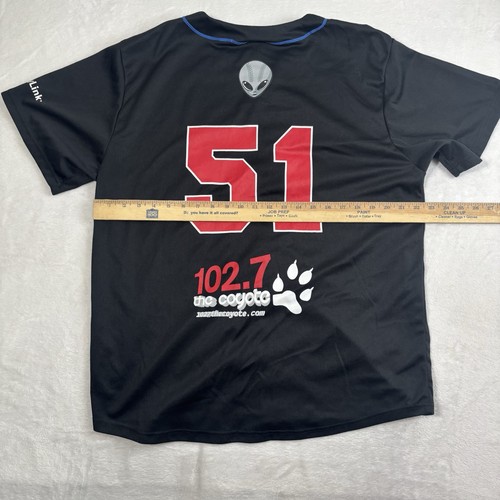 Las Vegas 51's Aviators Schwarz Kurzarm Baseball Trikot Herren XL - Bild 6 von 7