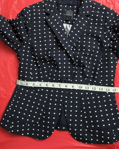 THE LIMITED Damen Blazer Jacke 1 Knopf Größe XS kurz marine mit weißen Tupfen - Bild 18 von 21
