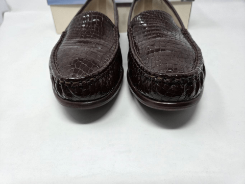 SAS SAN ANTONIO SCHUHE SIMPLIFY BRAUN KROKO LACK BEQUEM HALBSCHUH DAMEN 12 S GEBRAUCHT, IN EINWANDFREIEM ZUSTAND - Bild 3 von 9