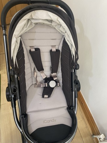 ICandy Peach 5 Beluga Black/ Phantom Pushcahir Pram Buggy - Picture 7 of 24