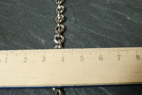Antiguo Plata Cadena Reloj de Bolsillo Cadena de Reloj Plata Núm Q - Imagen 7 de 7