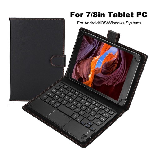 7/8 Zoll 75-Stunden-Arbeits-BT-Touchpad-Tastatur Mit Schutzhülle Für Androi KUI - Bild 2 von 8