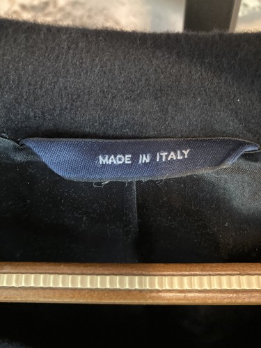 Abrigo Brooks Brothers Hombre 46L Largo Negro Lana de Cordero BrooksStorm Loro Piana Italia - Imagen 6 de 17