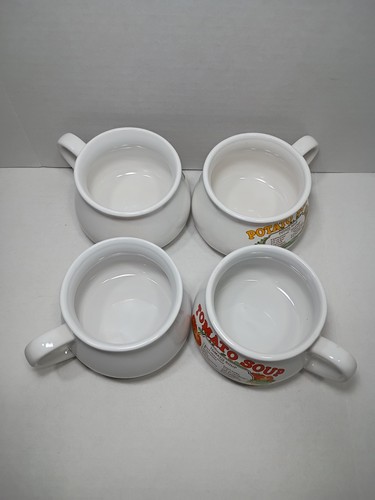 Vintage Dat'l Do It Soup Recipe Bowls Chicken Vegetable Tomato Potato Set of 4 - Bild 7 von 8