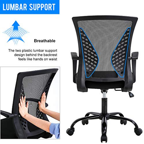Office Chair Ergonomic Desk Chair Mesh Computer Chair with Lumbar Support - Picture 4 of 7