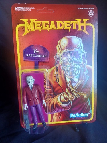 ReAction Super7 Megadeth Vic Rattlehead Figure 3.75" Peace Sells But Whos Buying - Picture 3 of 11