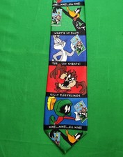 Vintage Looney Tunes USPS Stamp Collection Men's Neck Tie