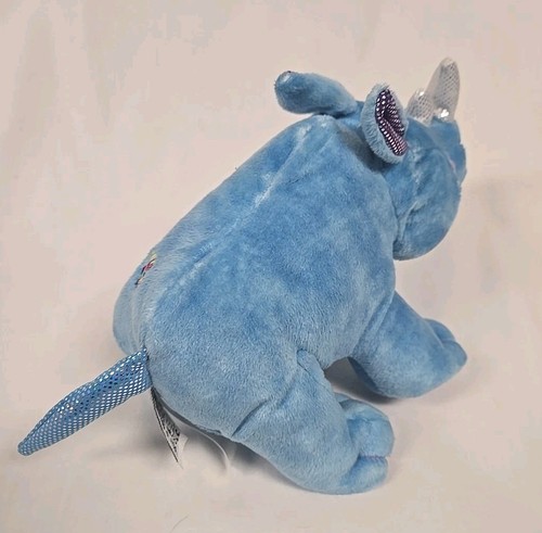 Webkinz Radiant Rhino HM637  Sparkly Rhinoceros Plush Ganz -NO CODE - Picture 4 of 10