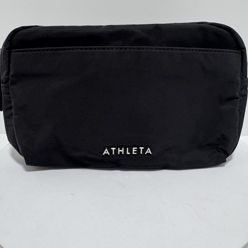 Athleta große Crossbody Gürteltasche schwarz neu ohne Etikett verstellbarer Schultergurt Reißverschluss - Bild 1 von 19