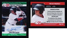 2021 Leaf Pro Set Metal 1990 Base Green Wave /7 Triston Casas #PS0-TC1 Auto