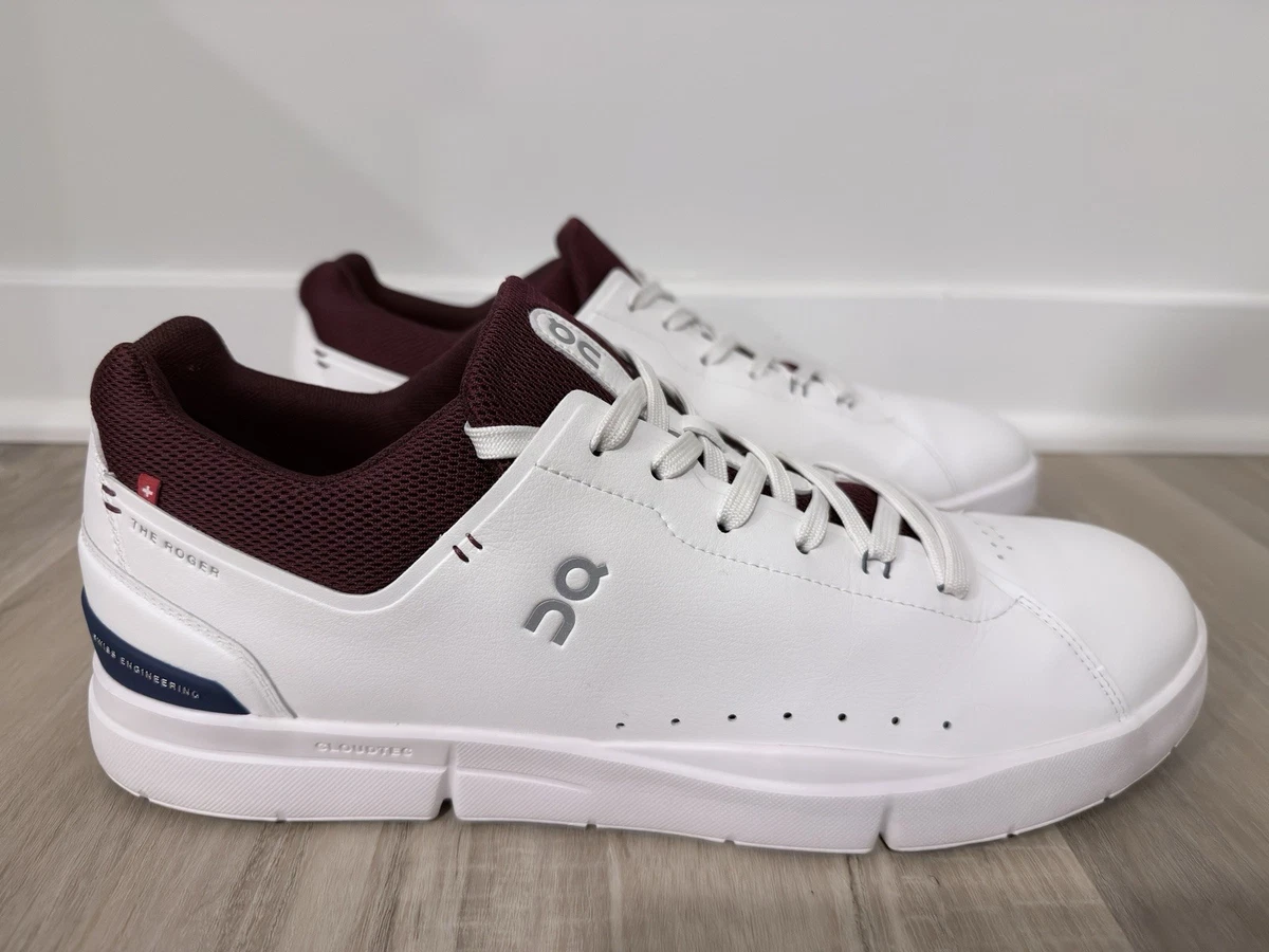 On The Roger Advantage White/Mulberry for sale | eBay