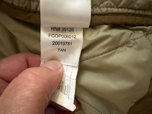 PACK CHAQUETA FILSON Acolchada en Deportista Tostado Talla-S ¿Descontinuada? Usado en excelente estado  - Imagen 10 de 11