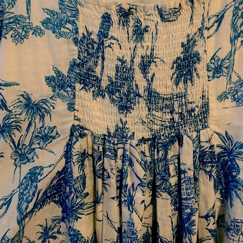 Joie 2 Piece Dress & Shrug Set Sundress Toile Blue White Sweater Women’s Size 10 - Picture 12 of 12