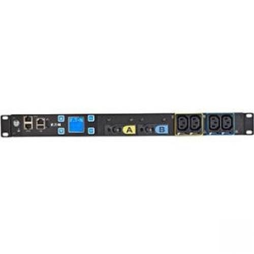 Eaton Metered Input Rack PDU 5.76 kW max 200-240V 24A 1U Single-Phase PDU - Picture 1 of 5