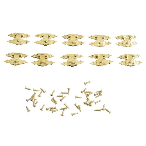 10 X Wooden Case Hasp Latch Mini Decorative Jewelry Chest Wine Box Brand New - Picture 9 of 47
