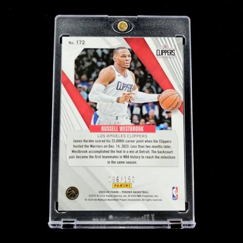 Russell Westbrook Rare Purple #/150 Parallel 2023-24 NBA Panini Phoenix SP #172 - Picture 3 of 3
