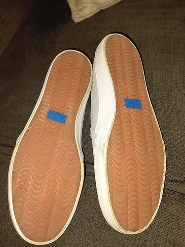 womens sz 11 Keds stone gray fabric boat type slip on shoes - Picture 2 of 3