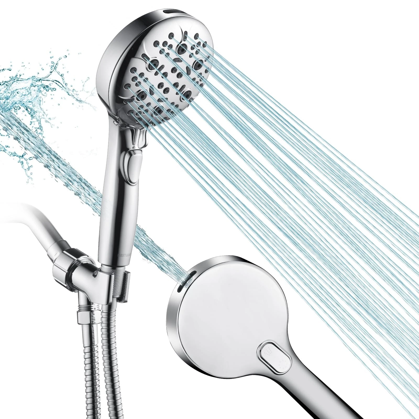 Shower Head with Handheld, 9-Setting High Pressure Shower head with handhelds...