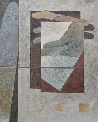 Original 1991 Andrew P. Baitman Acadian Head Land I Large Abstract Art Painting - Picture 8 of 10