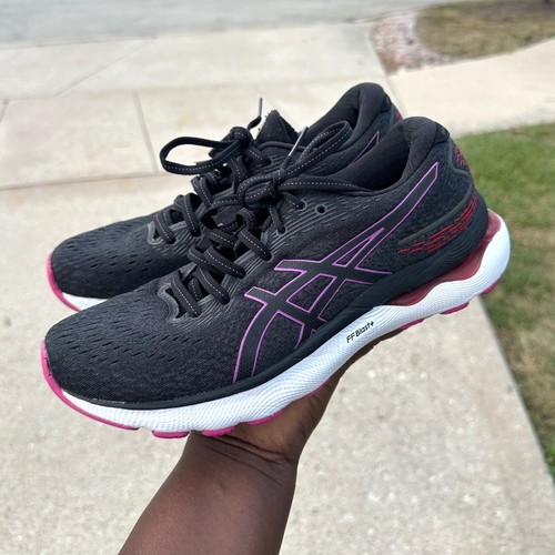 ASICS GEL-NIMBUS 24 Women's Athletic  Shoes Size 8.5 Black Orchid Running Shoes - Picture 9 of 15
