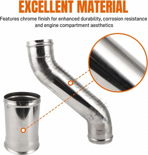 For Detroit Engine 14L Series 60 Coolant Pipe and Air Intake Extension Pipe Kit - Picture 4 of 8