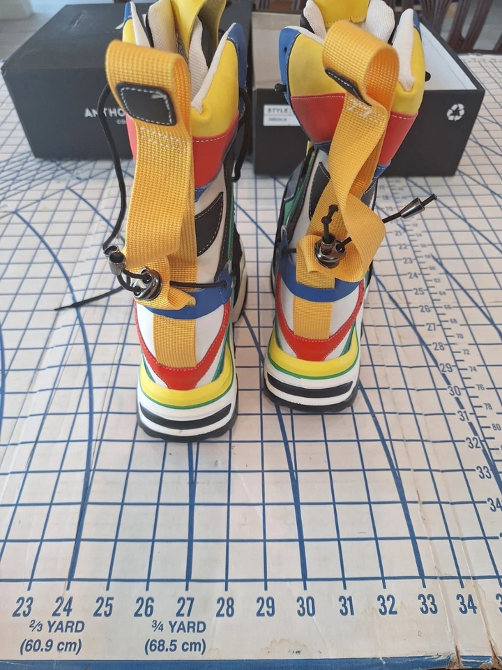 Botas de plataforma Anthony Wang Damson-09 para mujer talla 7,5 - ¡INCREÍBLES!! Foto 4 de 4