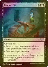 MTG FOIL Live or Die English DSK