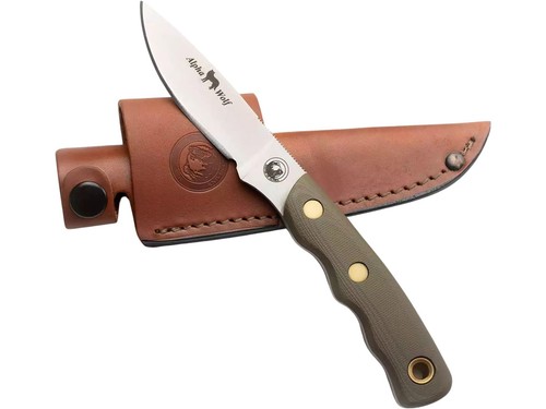 Alpha Wolf Fixed Blade D2 Steel G-10 Od Green Handles - Picture 2 of 2