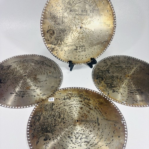 Regina 15-1/2" Spieluhr Scheiben Serenade Kloster Glocken Don't be Cross 4 Stück - Bild 15 von 24