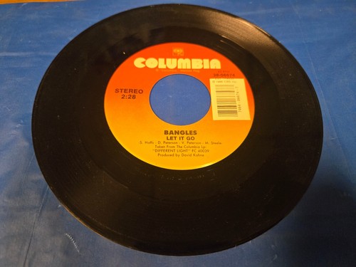 BANGLES - LET IT GO / WALKING DOWN YOUR STREET - 7" VINYL SINGLE - Picture 2 of 3