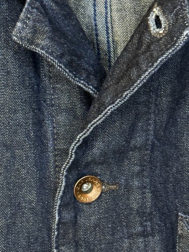 Workforce Gap Hombres Denim Chaqueta de Trabajador Botón Manga Larga Granero Tareas Campamento Abrigo XL - Imagen 3 de 14