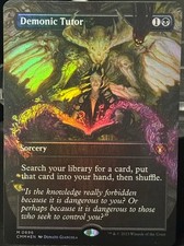 Demonic Tutor (Borderless) Commander Masters Foil