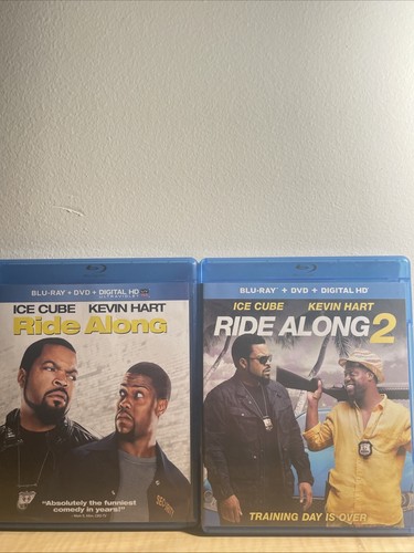Ride Along 1 & 2 (Blu-ray/DVD, 2016) 4 Disc Set - Afbeelding 1 van 3