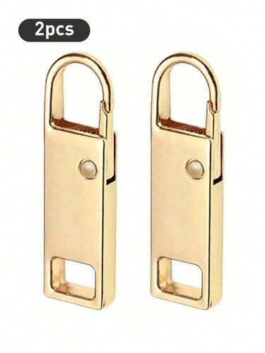 2x Zipper Puller Repair Metal Slider Pull Replacement Fix Bag Coat Instant Clip - Picture 9 of 10