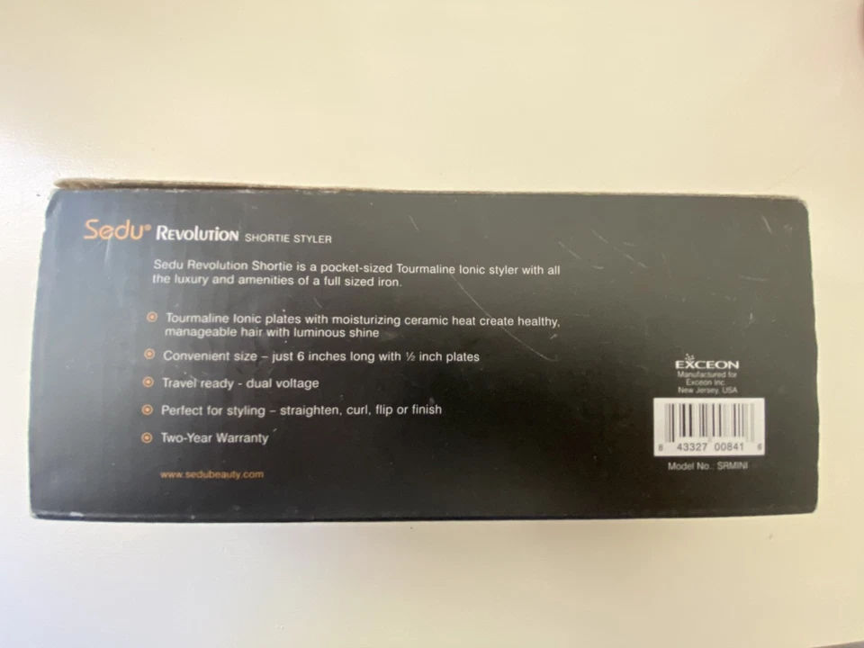 Sedu Revolution Travel Size Ionic Hair Straightener Mini Flat Iron 1/2” Barrel  - Image 3 of 4