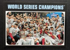 2020 Topps Heritage Washington Nationals World Series Champions Card #1 MLB 