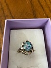 Vintage Solid Sterling & Natural Opal Ring Size 5.5- — photo 8