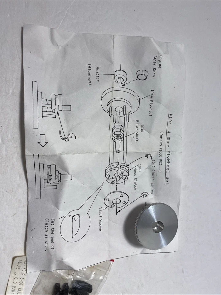 #104 Kit de embrague de cuatro zapatos para OPS Picco Rex Foto 4 de 4