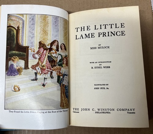The Little Lame Prince 1928 Miss Mulock Vintage,Child’s Garden Of Charming Books - Picture 4 of 12