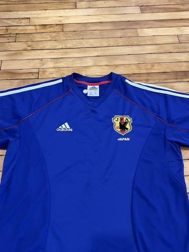 Vintage Adidas Japan Football 2002-2004 Mens L Blue Home Football Soccer Jersey - Picture 5 of 16